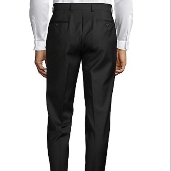 Ralph Lauren Flat-Front Wool-Blend Suit Pants - Picture 3 of 6